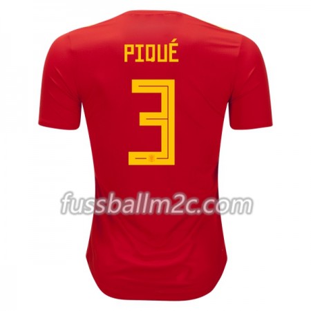 Fußballtrikots Spanien Pique 3 Heim Trikotsatz WM 2018